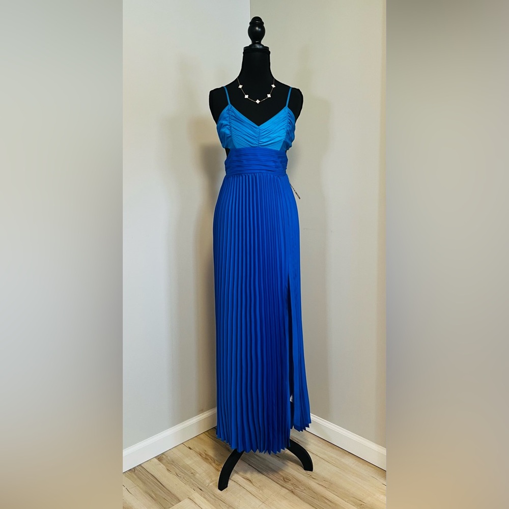 Express Blue Maxi Sundress with Spaghetti Straps